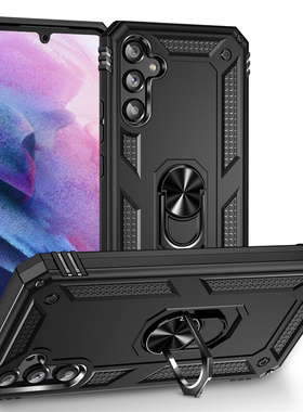 适用三星A55手机壳气囊防摔全包SM-A556B硅胶保护套GalaxyA55带磁吸指环samsunga55商务男款3星A55磨砂软硬壳