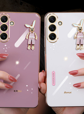 适用三星A15手机壳卡通新款立体公仔SM-A155F硅胶保护套Galaxy A15全包镜头SM-A156B软壳超薄防摔3星可爱少女