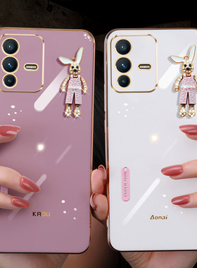 适用VIVO V23手机壳5G全包镜头保护套vivov23pro可爱公仔少女新款V2132硅胶软套v23e个性创意por潮牌卡通2130