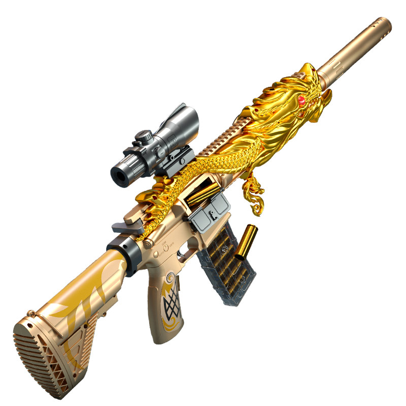 抛壳m416五爪金龙儿童玩具男孩枪仿真吃鸡突击步枪软弹枪6岁以上