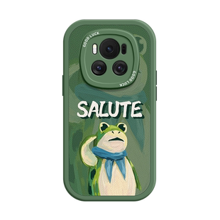ZNM适用荣耀magic6手机壳新款青蛙敬礼magic6pro保护套男女生高级感honor防摔魔术6RSR保时捷设计华为情侣外