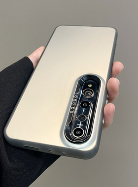 ZNM适用小米10手机壳新款双层imd磨砂10pro保护套男女生高级感10S镜头显眼包xiaomi防摔纯色十por情侣软潮外