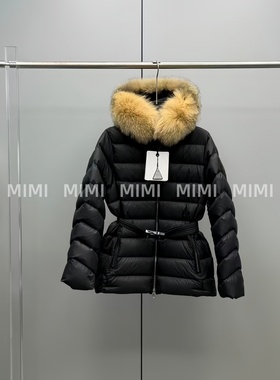 MIMI/渠道货天花板显瘦收腰狐狸毛领冬日氛围感羽绒25FW抗寒保暖