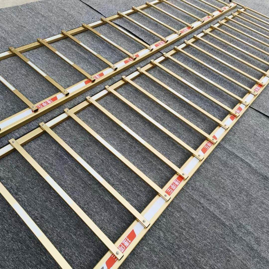 捷停车栅栏杆金色捷顺道闸杆80*40加厚铝合金停车场起降杆