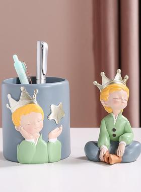 小王子周边摆件创意可爱卡通儿童桌面装饰治愈系笔筒收纳系列礼物