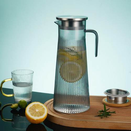 亚克力pc扎壶塑料凉水壶耐高温泡茶大容量家用果汁餐厅饭店冷水壶
