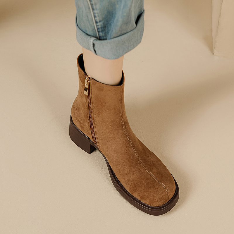 Dale~绝美自留！方头切尔西短靴