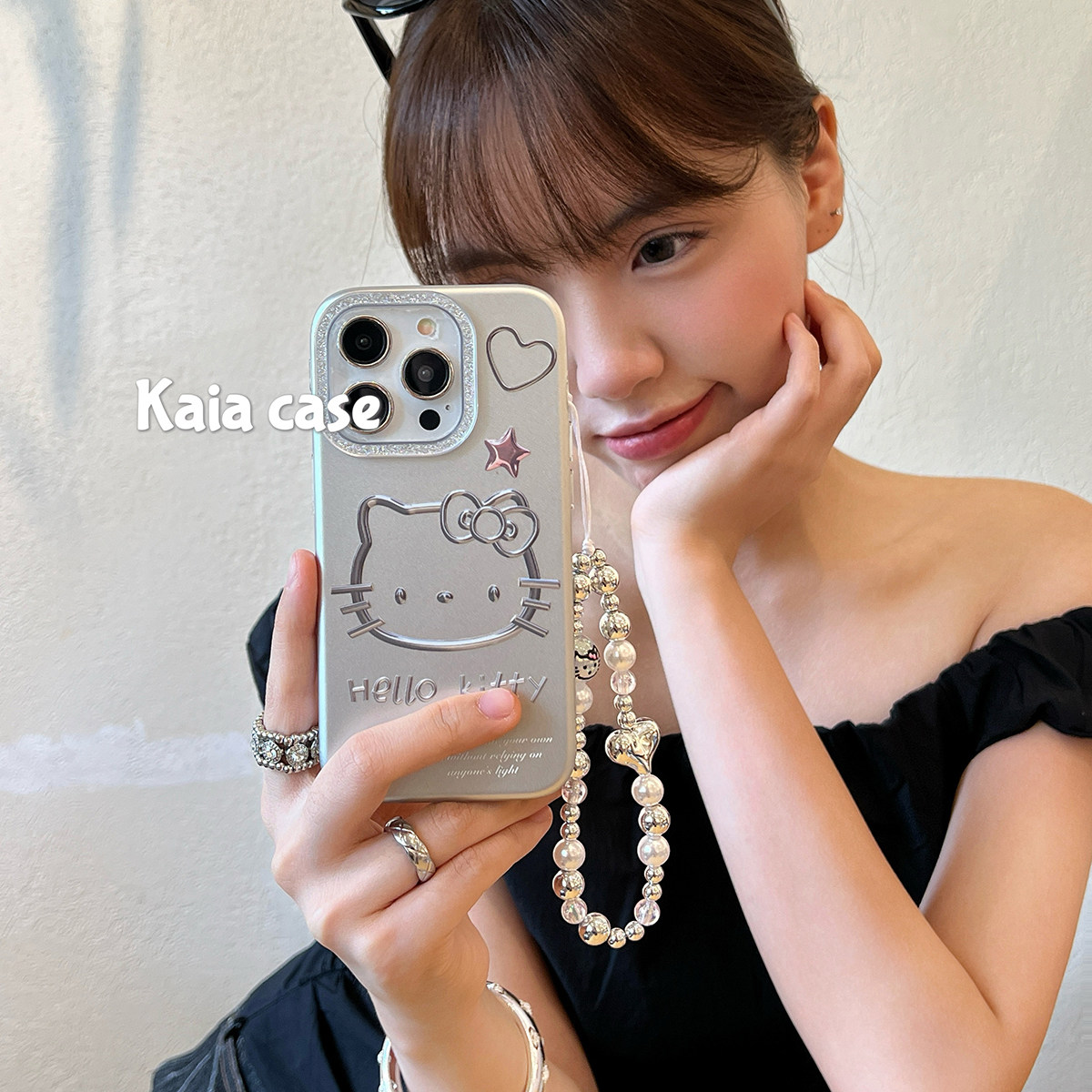 kaia 甜酷ins辣妹卡通哈喽kt凯蒂猫适用苹果16proma