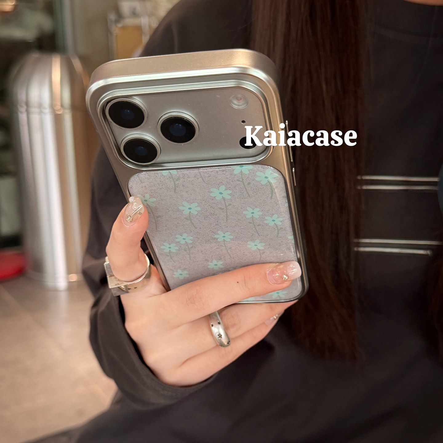 kaia 日韩ins温柔少女粉色碎花朵适用苹果17promax手机壳iphone16pro新款15女14pro创意15pro全包防摔手机套,3C数码配件,手机保护套/壳,淘宝优惠券,粉丝福利购,淘宝优惠卷