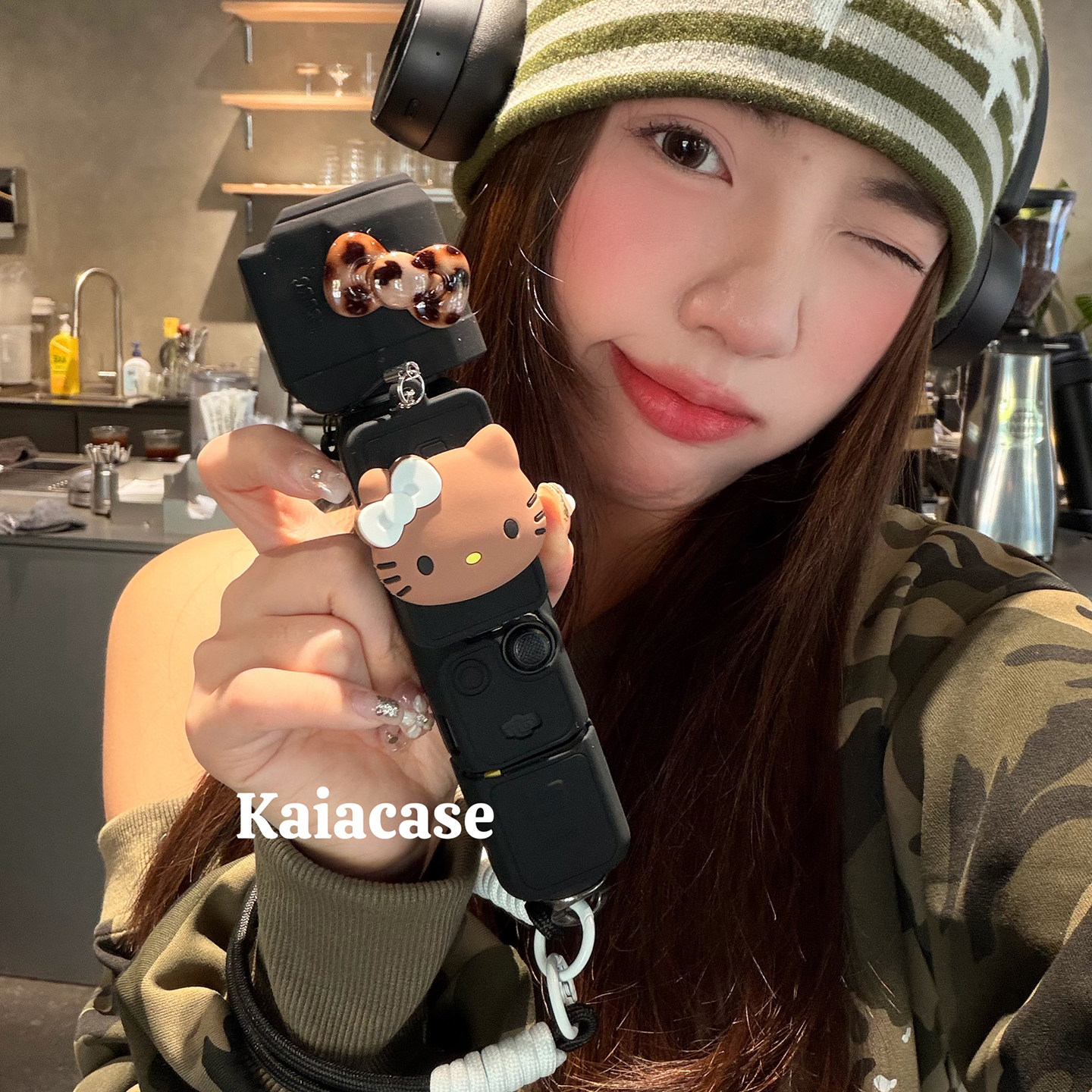 kaia 适用大疆pocket3保护套硅胶可爱卡通哈喽kt口袋相机手提挂绳防护配件云台相机保护壳镜头盖防尘全包防摔,3C数码配件,数码相机包,淘宝优惠券,粉丝福利购,淘宝优惠卷