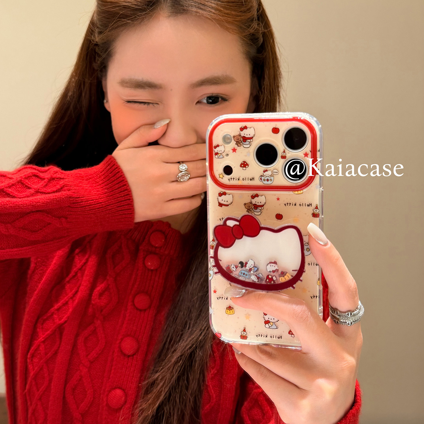 kaia 软萌卡通蘑菇哈喽kt摇摇乐适用苹果17promax手机壳iphone16pro新款17女14pro带支架15pro双层防摔手机套,3C数码配件,手机保护套/壳,淘宝优惠券,粉丝福利购,淘宝优惠卷