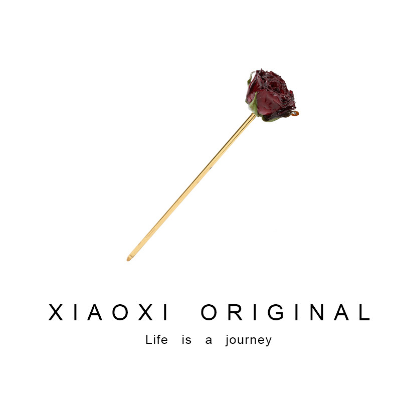 XIAO XI 原创设计小王子的玫瑰手工真花简约现代复古汉服发饰发簪属于什么档次？