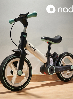 纳豆nadle儿童自行车平衡车二合一1一3一6岁宝宝滑步滑行车可折叠