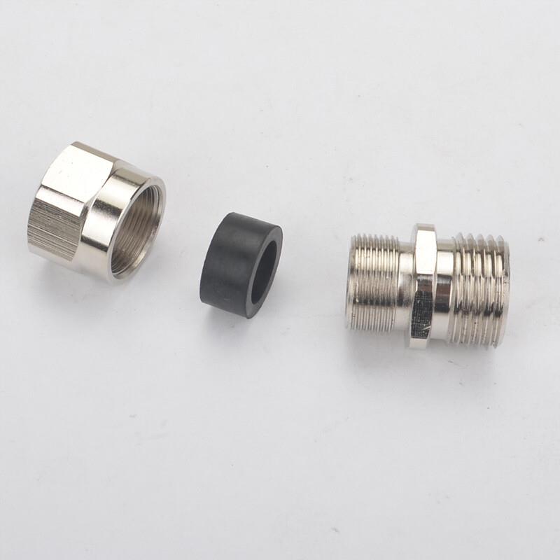 一靓3分燃气管波纹管转接头4分外丝变3分内丝4分螺口转格林宝塔插