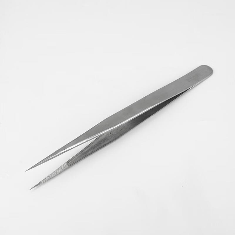 冰禹BYA-568不锈钢镊子ST系列精密镊子实验室压边沙光银色镊子ST-
