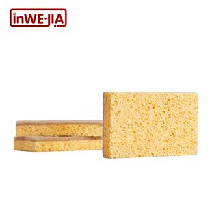 inWEJIA因唯家木浆棉洗碗海绵百洁布擦刷锅家用厨房抹布洗锅刷碗8
