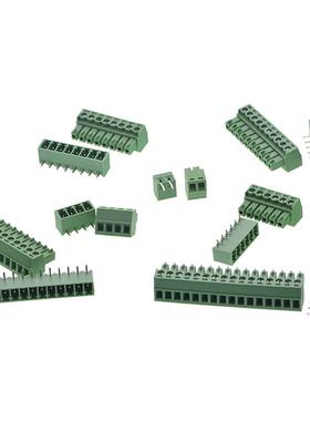 TaoTimeClub3.81MM插拔式接线端子直针弯针KF2EDG-3.812P弯脚一套