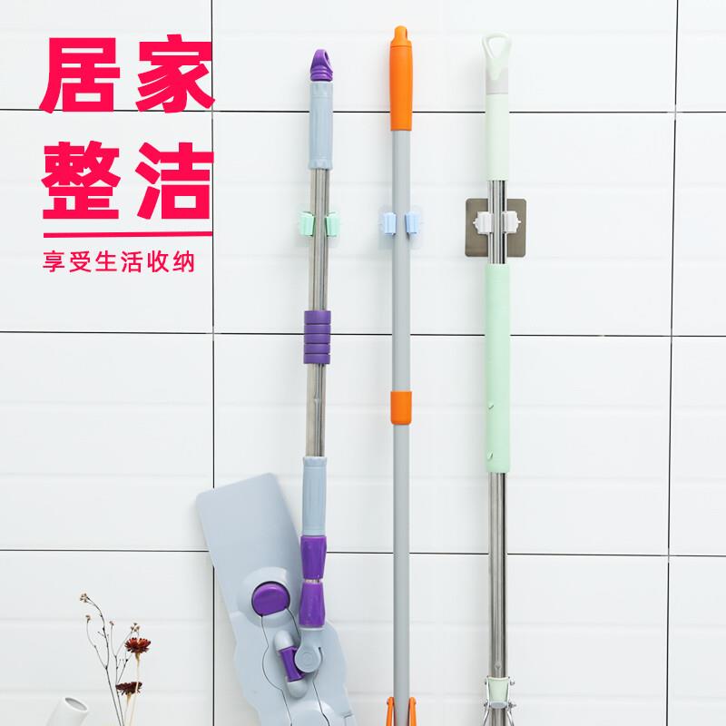 当天发货拖把架免打孔拖把夹拖把挂钩卫生间拖把挂架拖把挂钩挂拖