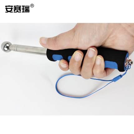 安赛瑞空鼓锤128cm双卡槽加固防震款伸缩锤检测锤验房工具410002