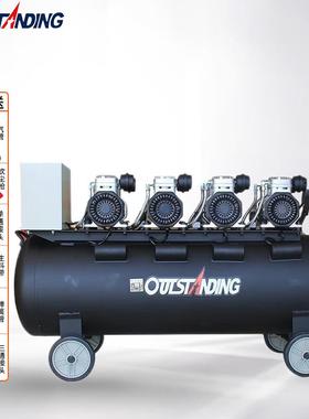 OUTSTANDING奥突斯静音无油空压机大型220V工业级汽修气泵外墙真