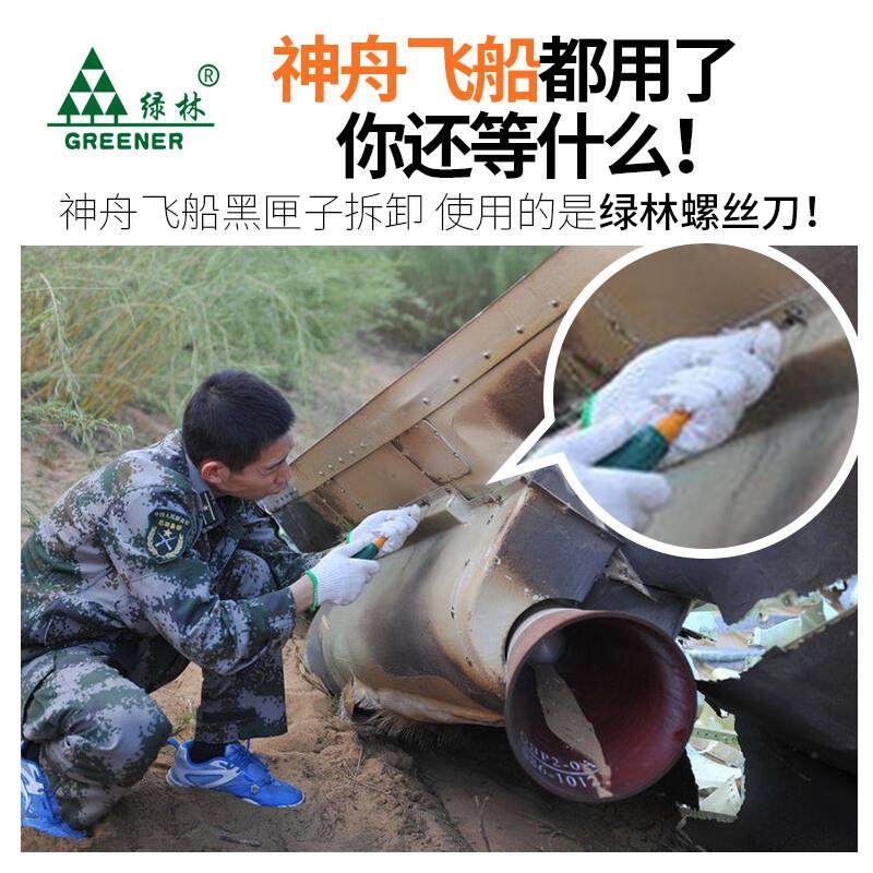 绿林(GREENER)彩条柄螺丝刀套装十字一字螺丝刀超硬磁性小起子改