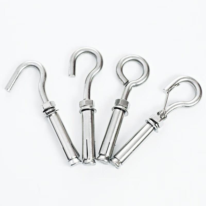 坚逸膨胀钩304不锈钢膨胀螺丝挂钩螺栓吊钩带钩的拉爆膨胀丝大全M图片