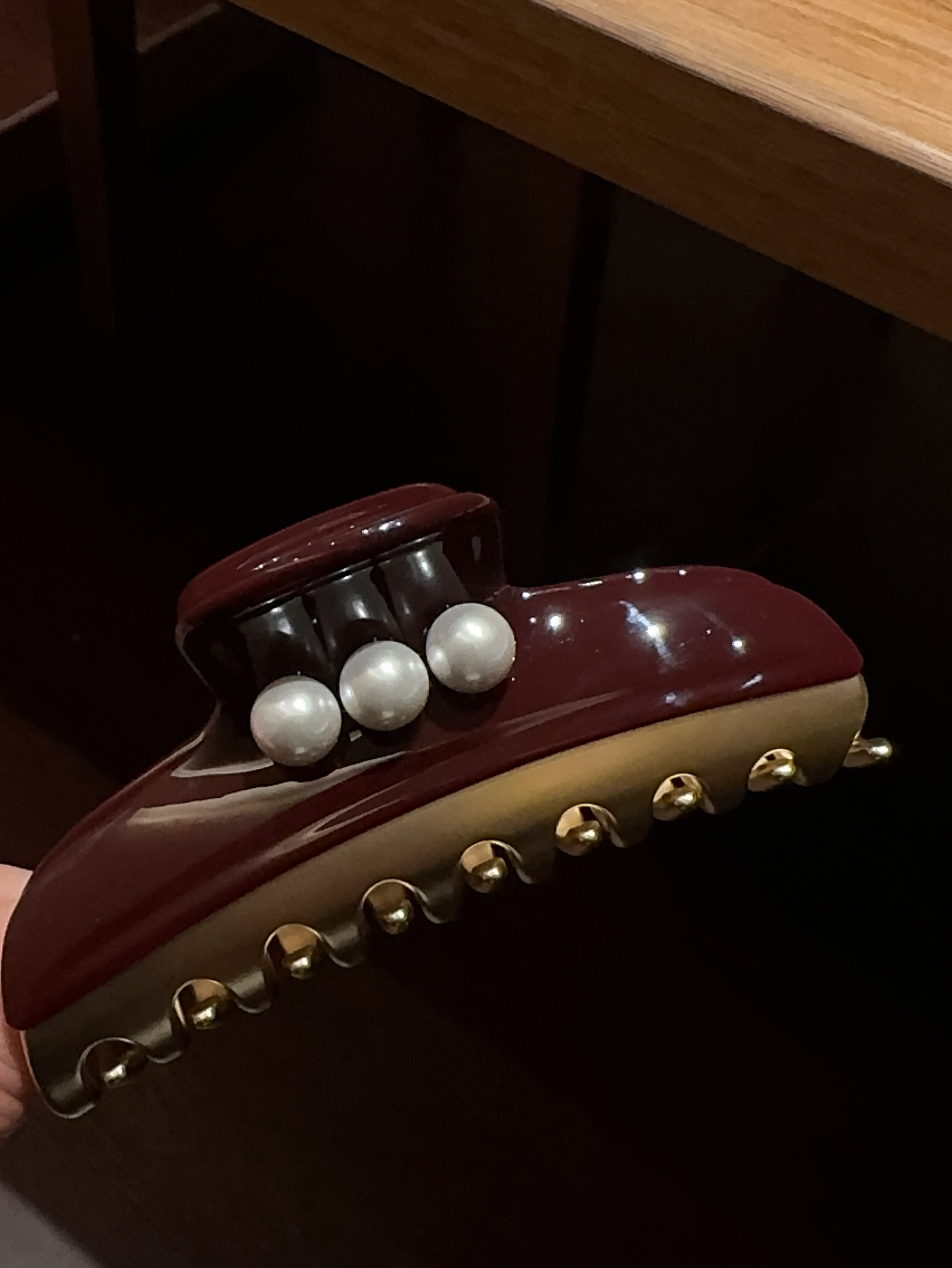 醋酸“亚历山大”高级感酒红色爪夹,珠宝/钻石/翡翠,手饰,淘宝优惠券,粉丝福利购,淘宝优惠卷