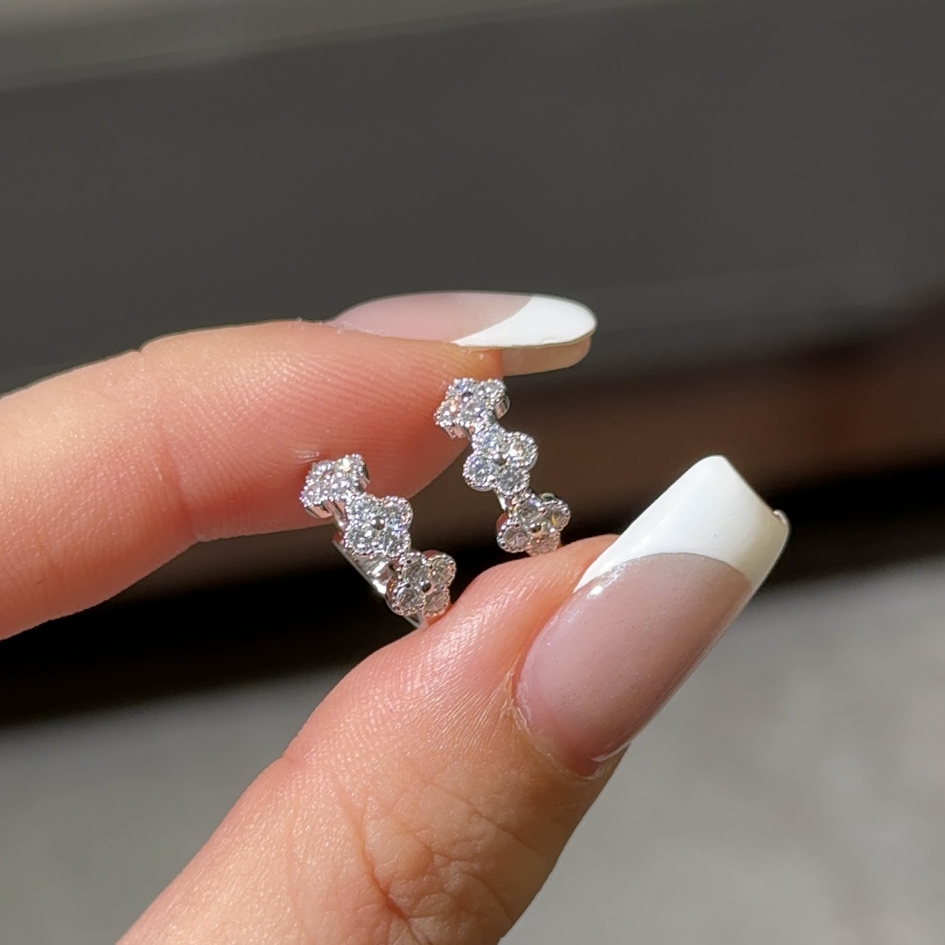 【通体纯银】万花筒四叶草耳环,珠宝/钻石/翡翠,手饰,淘宝优惠券,粉丝福利购,淘宝优惠卷