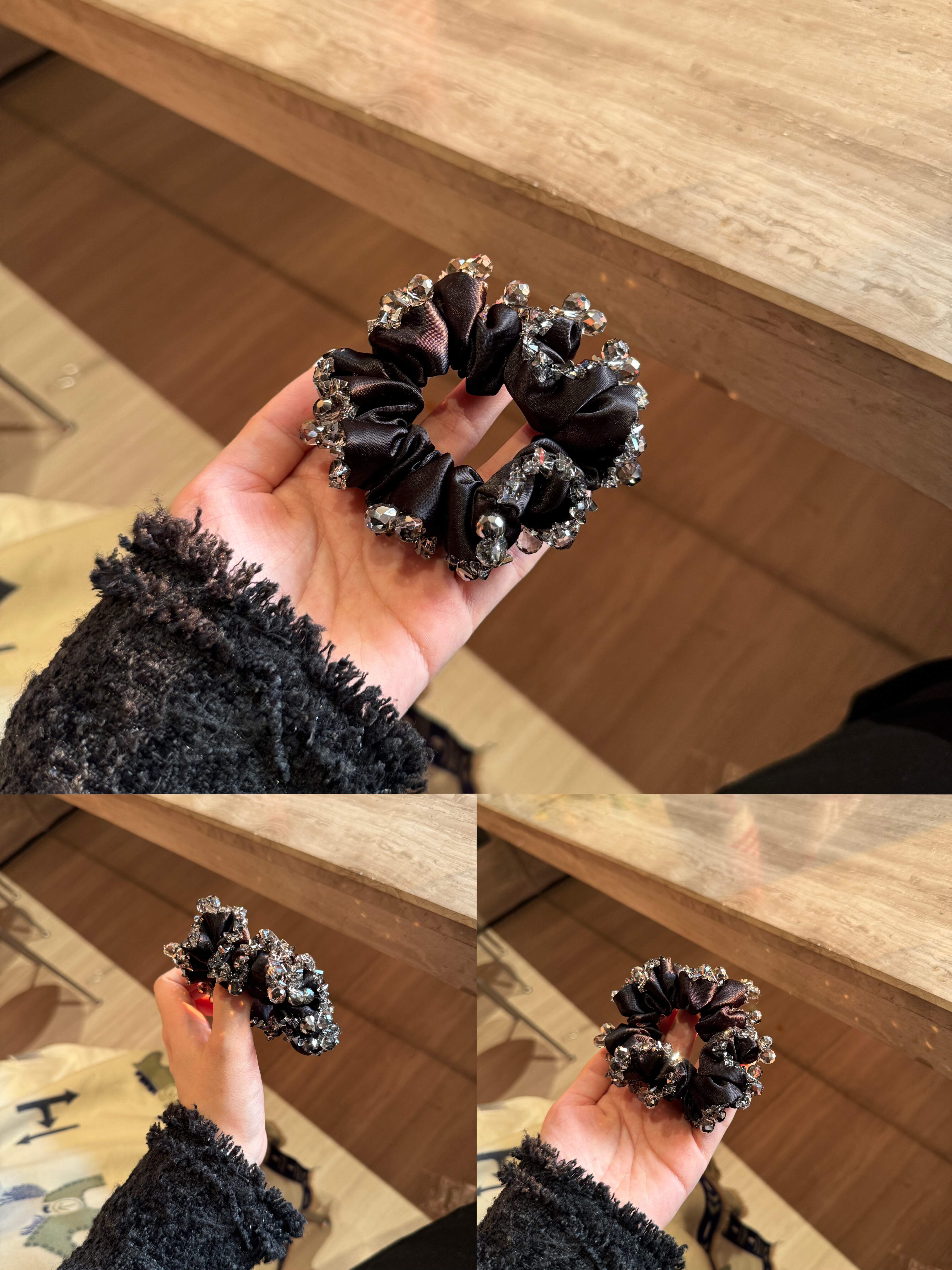 缎面水晶满天星发圈,珠宝/钻石/翡翠,手饰,淘宝优惠券,粉丝福利购,淘宝优惠卷