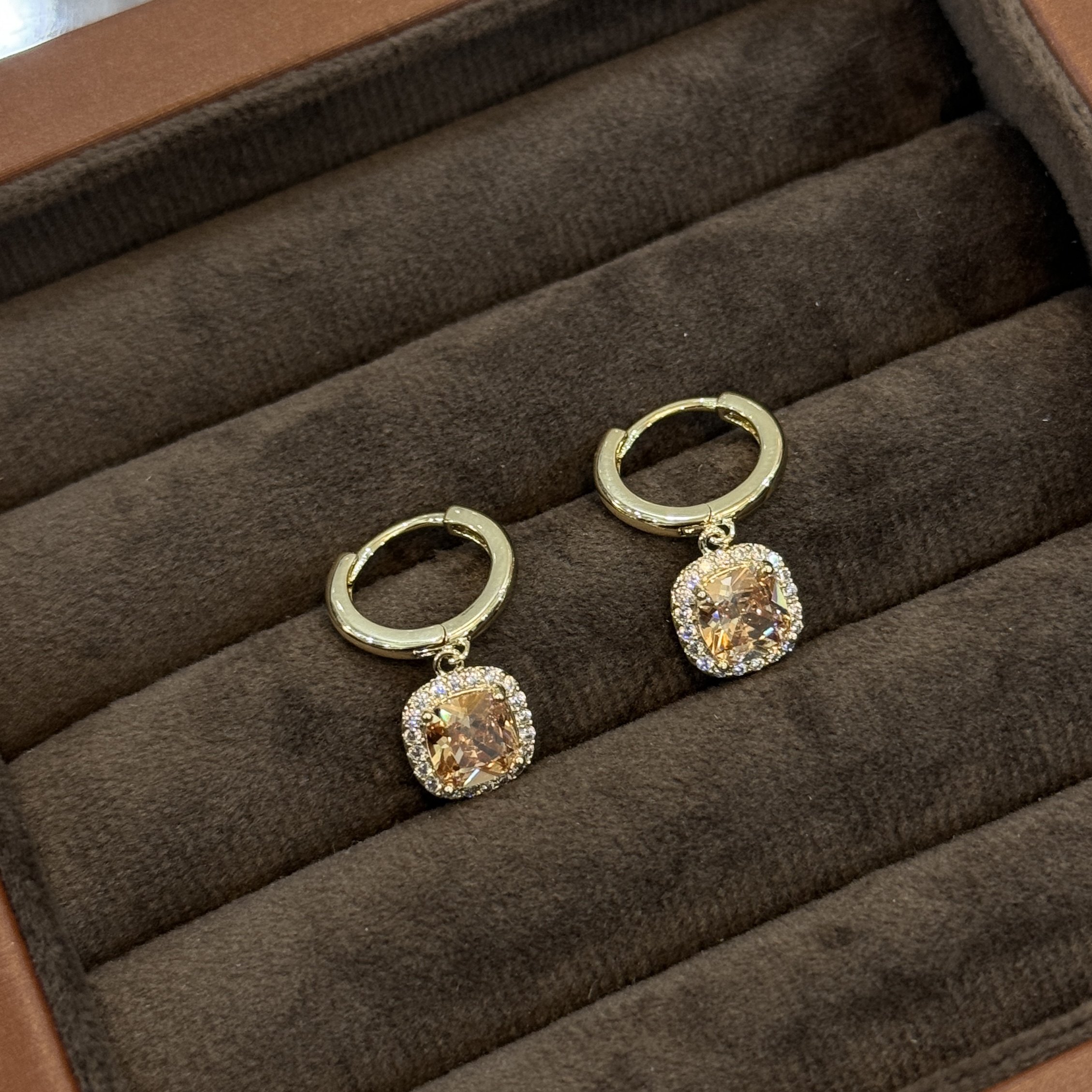 高级感黄冰糖水晶耳环,珠宝/钻石/翡翠,手饰,淘宝优惠券,粉丝福利购,淘宝优惠卷