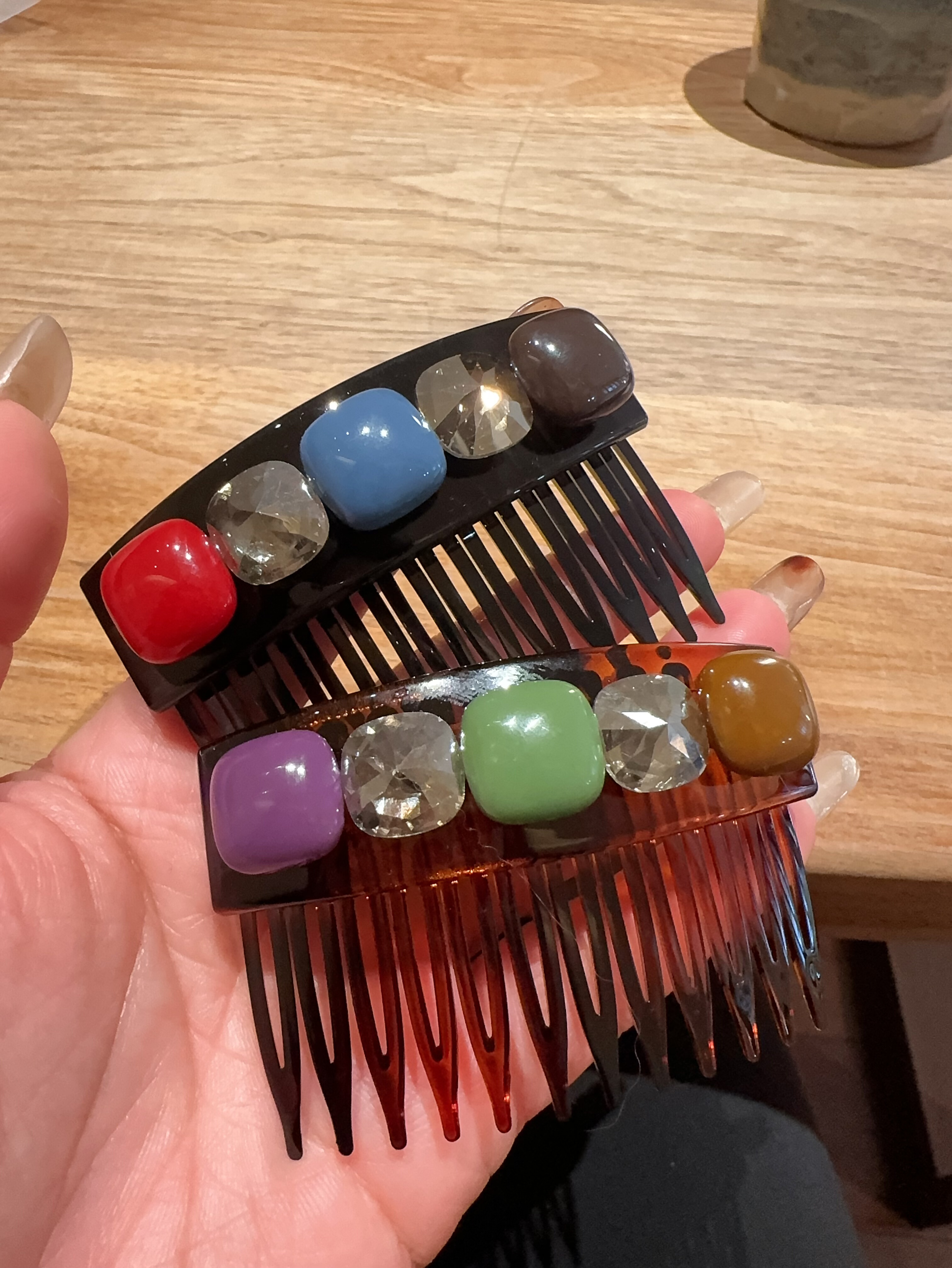 多巴胺糖豆梳齿水晶插梳发夹,珠宝/钻石/翡翠,手饰,淘宝优惠券,粉丝福利购,淘宝优惠卷