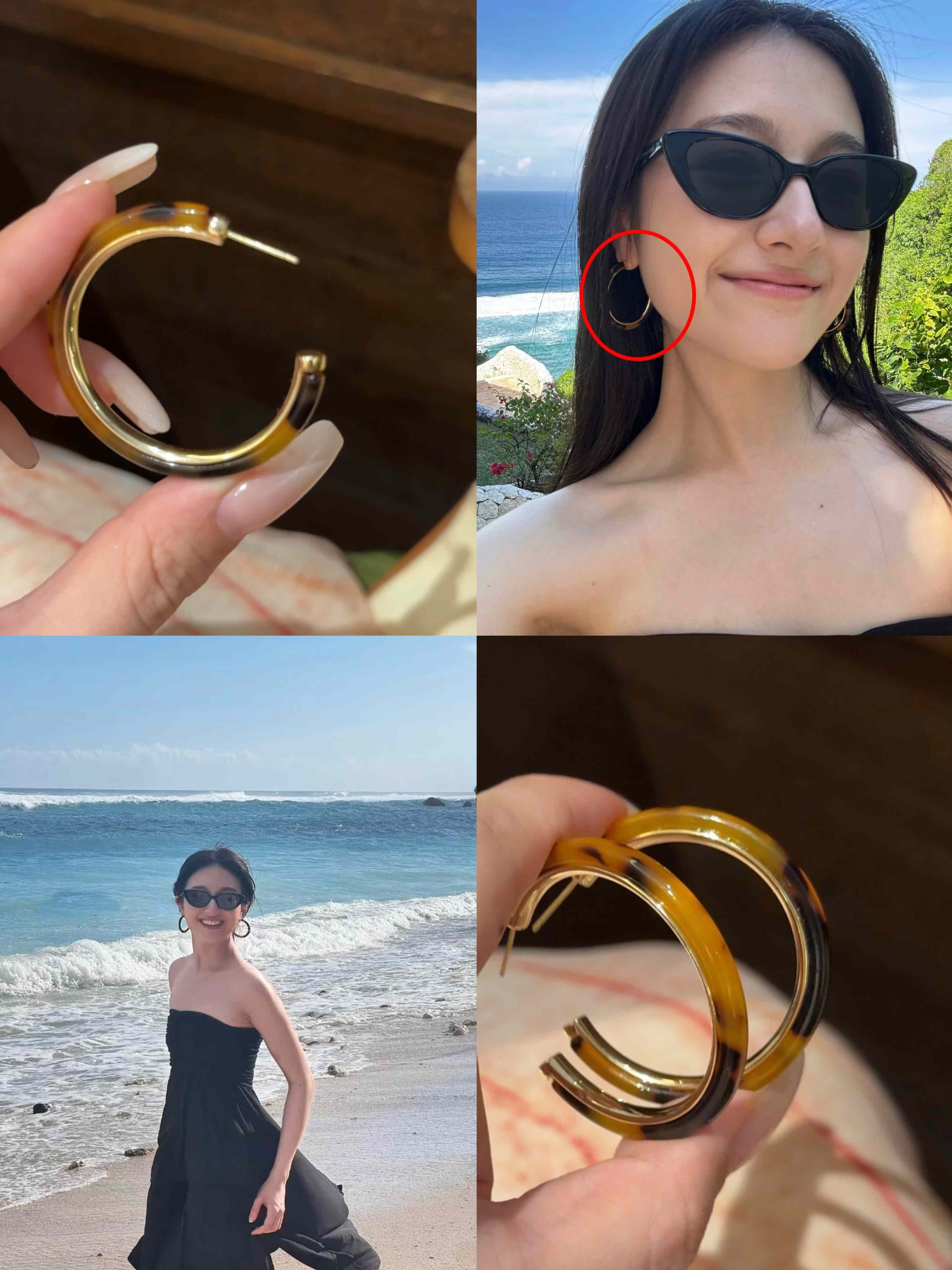 【李兰迪同款】玳瑁色耳环