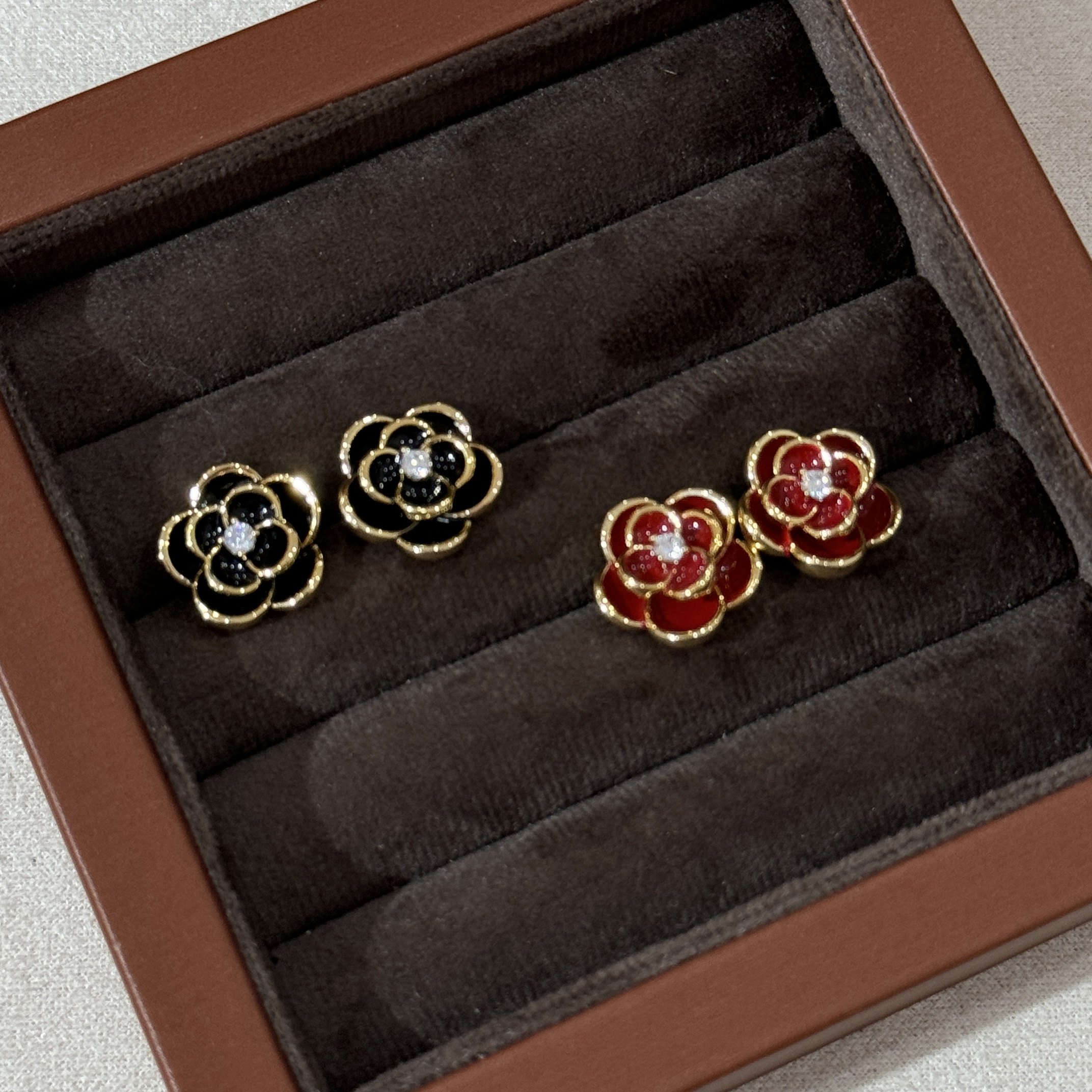 山茶花珐琅耳环,珠宝/钻石/翡翠,戒指/戒面,淘宝优惠券,粉丝福利购,淘宝优惠卷