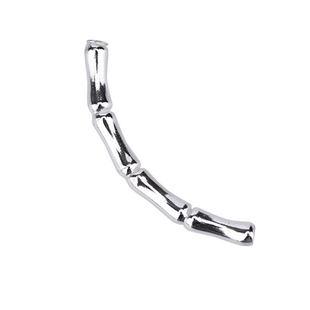 925纯银光面竹节管子 节节高弯管 手工DIY串珠材料手链配饰配件