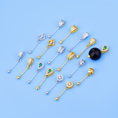 在熙饰品S925纯银路路通珍珠扣