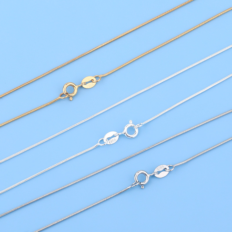 在熙女士简约无吊坠单链裸连