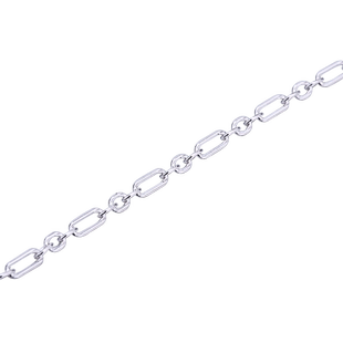 s925纯银十字长o型子母链散链链子链条手链项链锁骨链脚链配件