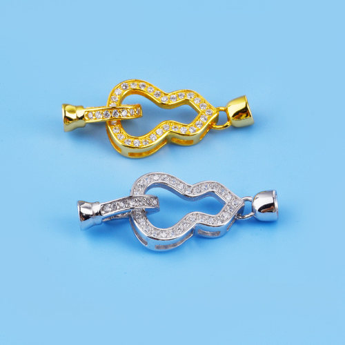 在熙925纯银珍珠搭扣配件