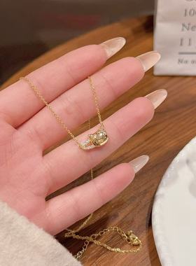 发卡小猫气质精致锁骨链简约百搭时尚可爱清新甜美小众设计感项链