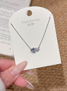 韩式冬日清冷感锁骨链轻奢时尚小众设计感高级精致轻奢甜美项链