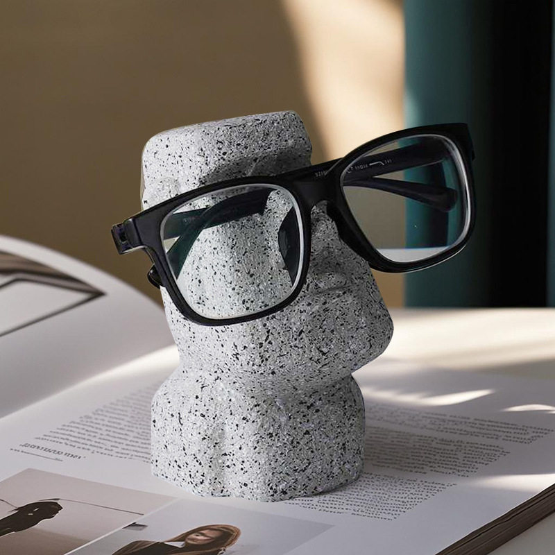 创意搞怪摩艾石像眼镜支架眼镜鼻托抽象欧式摆件眼镜架桌面装饰品,ZIPPO/瑞士军刀/眼镜,眼镜鼻托,淘宝优惠券,粉丝福利购,淘宝优惠卷