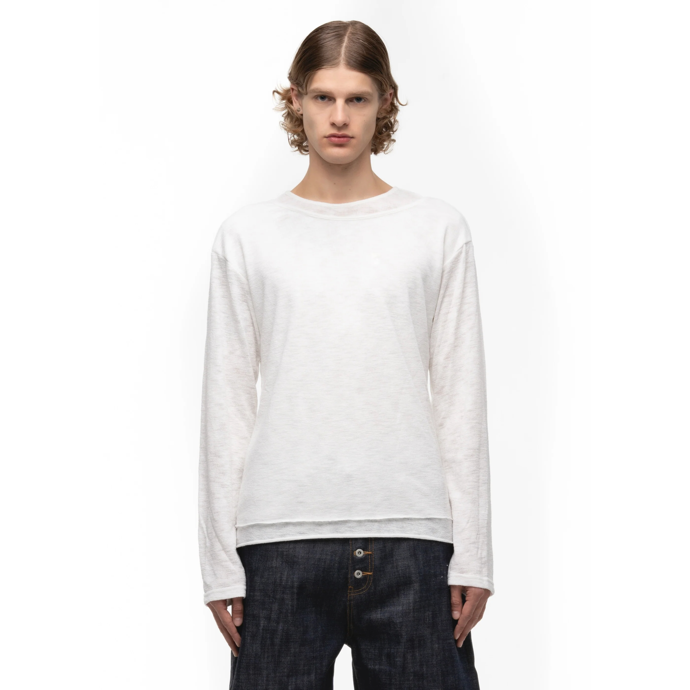 简约男士竹节纹打底长袖内搭