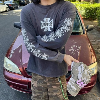 erd风十字架vintage长袖