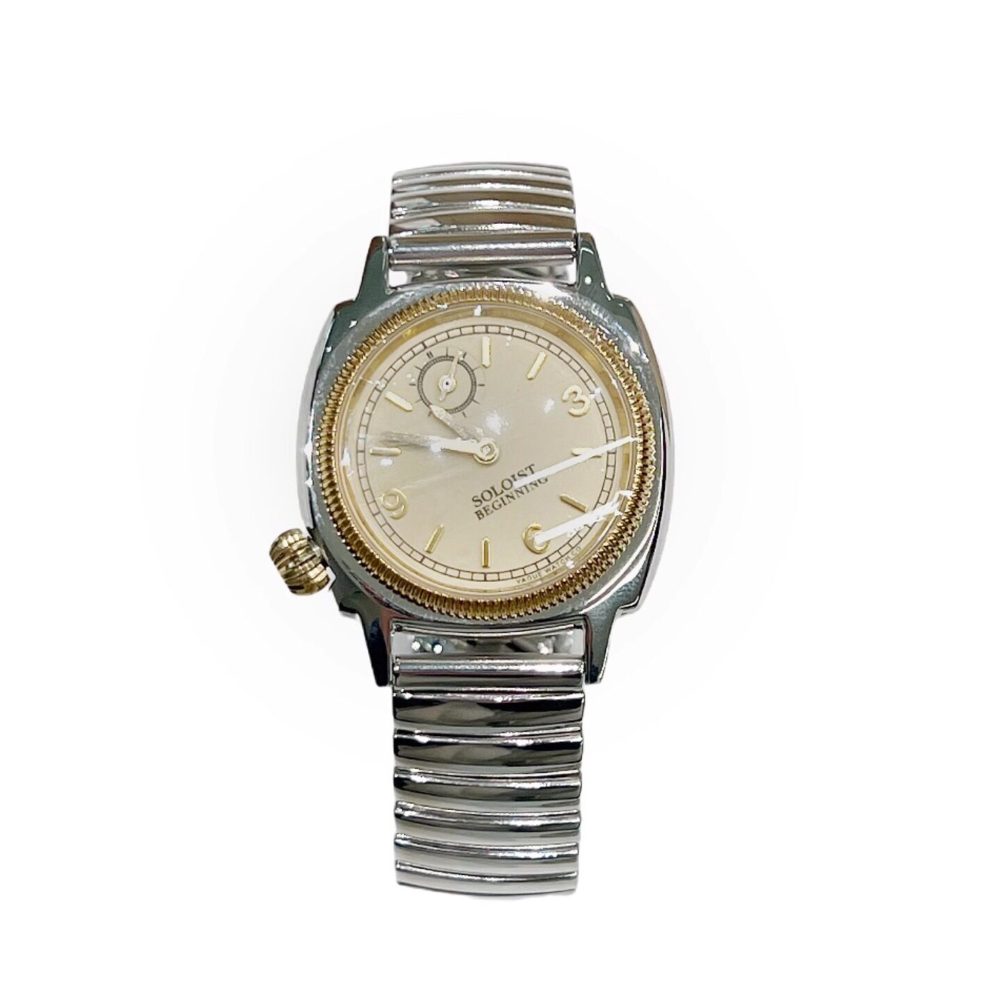 thumbnail for BMC Japan's The Soloist Miyashita Takahiro co-branded vintage waterproof quartz watch stretch strap watch