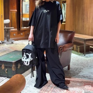 Logo椭圆印花os短袖 BMC Oval 25SS 宽松廓形圆领OversizedT恤 VET