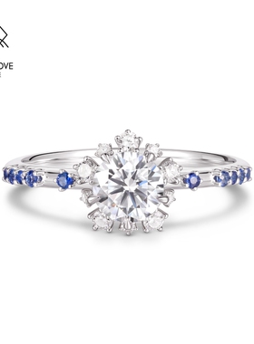 VANNY LOVE/梵尼洛芙1485（定制款）玫瑰钻戒定制18K金宝石镶钻石