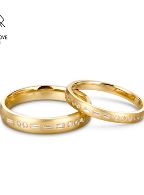 VANNY LOVE/梵尼洛芙私语情侣对戒摩斯密码创意小众对戒婚戒结婚