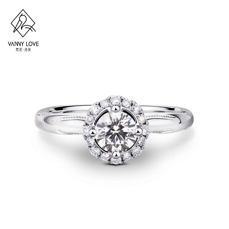 vanny love/梵尼洛芙誓言18k金定制gia钻戒