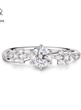 VANNY LOVE/梵尼洛芙星河钻石戒指30分50分结婚求婚订婚钻戒女