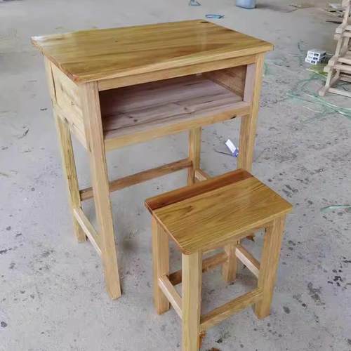 特价加厚实木课桌椅家用培训班辅导班课桌凳双人课桌椅大中小学生